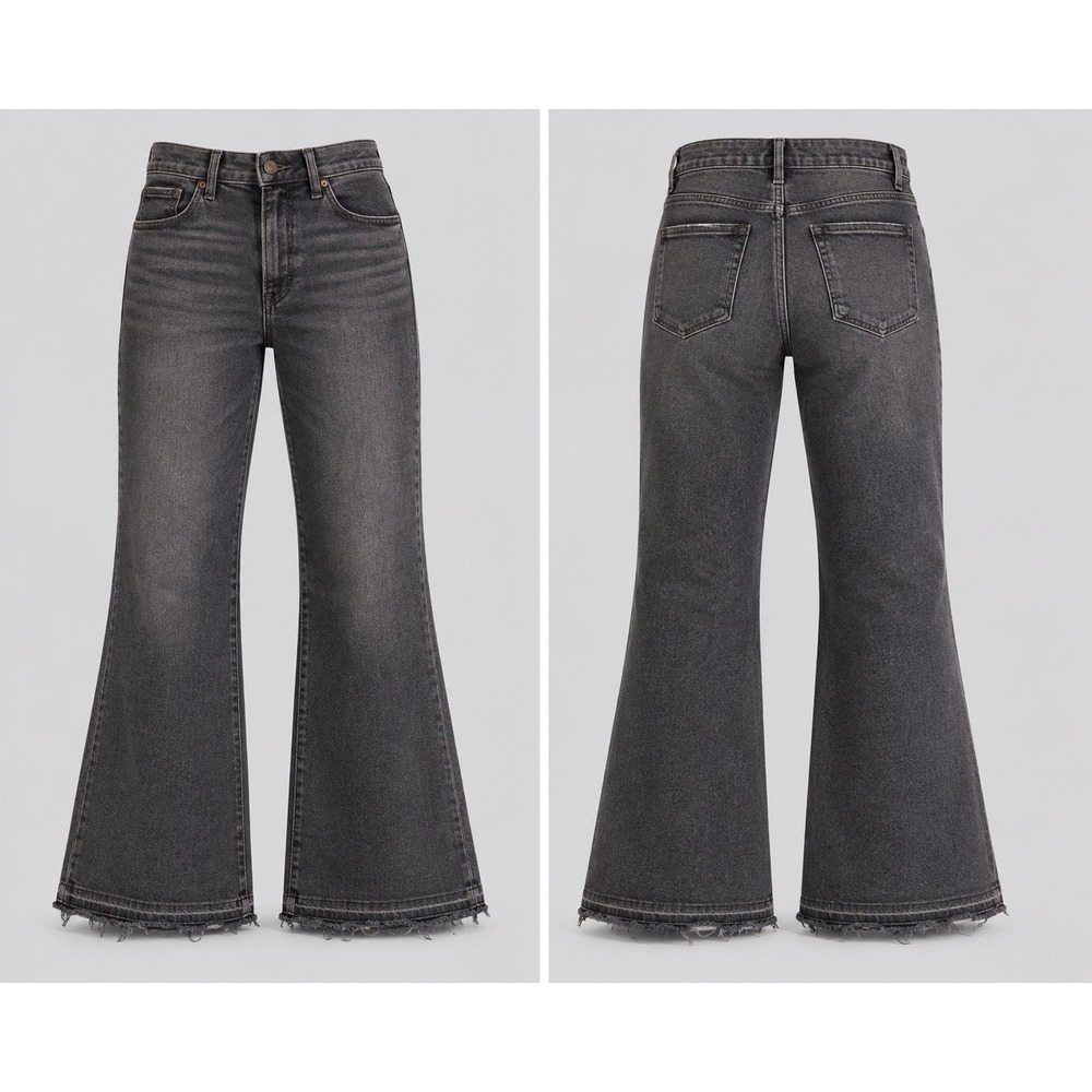 Good American Jeans Womens 8/29  90s Baggy  BUTTON FLY Relaxed Straight Denim